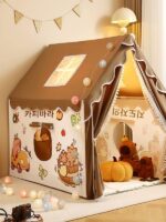 어린이 텐트, 공주 성, 남자아이 비밀 기지, 놀이집, 장난감, 실내 작은 집, 상상놀이, 잠잘 수 있음 - 이미지 5