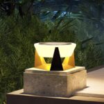 모던하고 심플한 조경 정원 조명 태양광 기둥 조명 창의적인 방수 디자인 벽 마당 기둥 조명 - 이미지 4