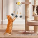 자동 고양이 장난감 공 전기 고양이 티저 셀프 엔터테인먼트 고양이 지루함 완화 텔레스코픽 리프트 반려동물 용품 고양이 산책 인공물 - 이미지 4