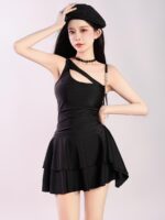 플라워 걸 원피스 수영복 여성 스몰 프레그런스 스타일 섹시 오프숄더 슬림 페어리 스타일 온천 해변 휴가