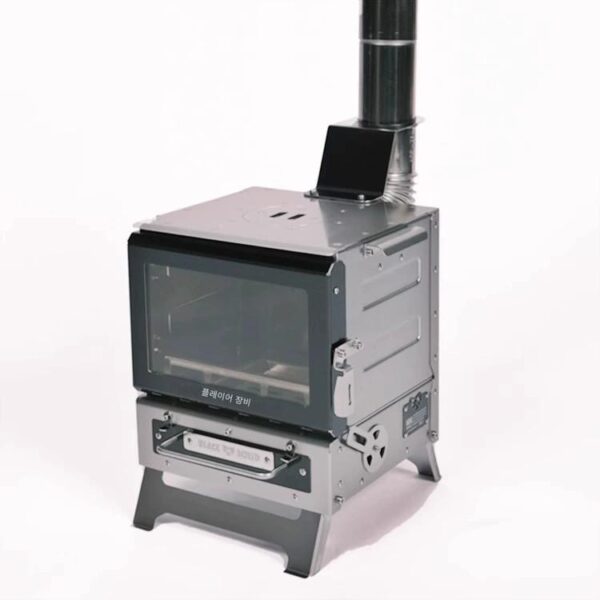 검은색 견고한 벽난로 미니 야외 캠핑용 데스크탑 뷰잉 스토브 미니 가정용 나무 스토브 휴대용 소형 스토브 피크닉용 연소 불