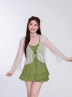 아글리온디 대형 수영복 여성 온천 휴가 성인 고급 보수 2025 새로운 지방 mm 커버 고기 - 이미지 2