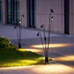 정원 조명 현대식 심플 야외 잔디 조명 정원 잔디 조경 조명 방수 스포트라이트 빌라 정원 플러그 조명 - 이미지 2