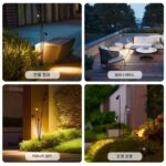 정원 조명 현대식 심플 야외 잔디 조명 정원 잔디 조경 조명 방수 스포트라이트 빌라 정원 플러그 조명 - 이미지 5