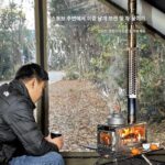 유지 야외 304 스틸 나무 난로 절묘한 캠핑 텐트 난방 피크닉 난로 펠릿 창고 엘프 공장 직접 판매 - 이미지 4