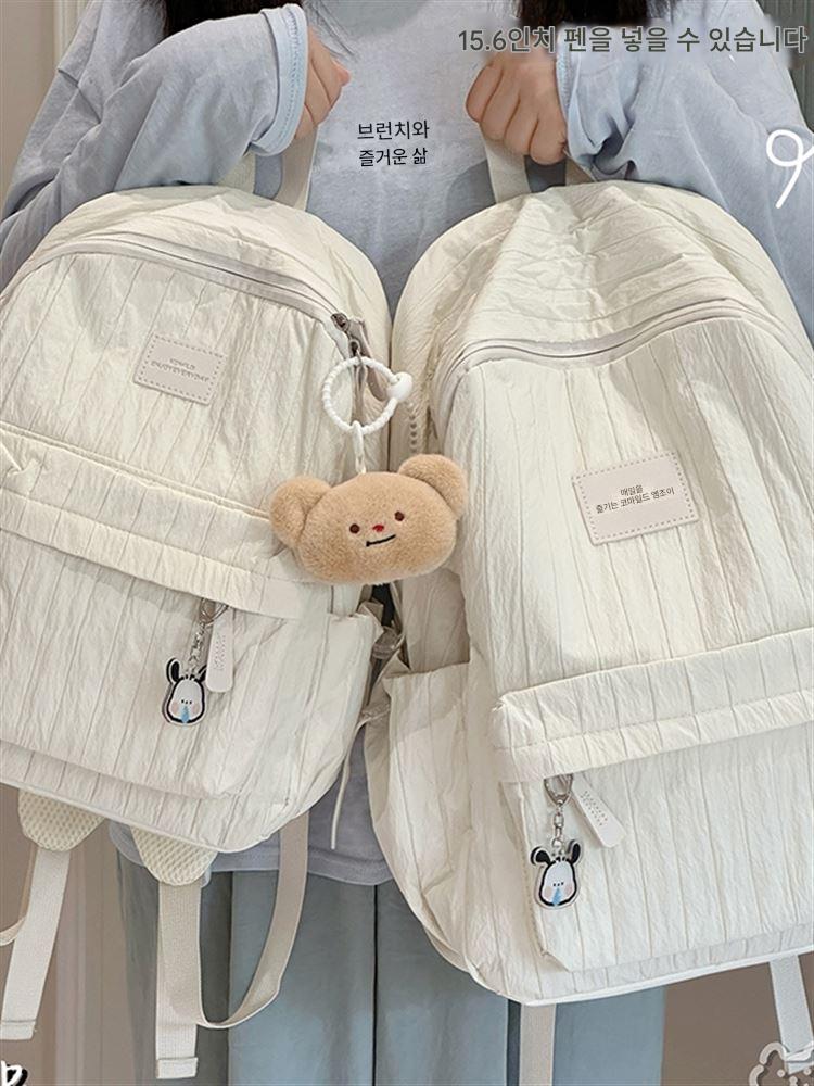 main_913518951406_0 여대생을 위한 가벼운 백팩, 니치 디자인, 캐주얼 소형 백팩, 한국 버전, 인스타일, 중학생 여자 가방 - 이미지 1