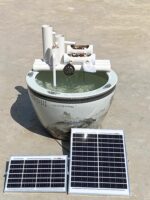 칼슘 카보네이트 탱크가 없는 태양열 어항 필터 어항 일체형 안뜰 어항 자동 정수 순환 시스템 - 이미지 2