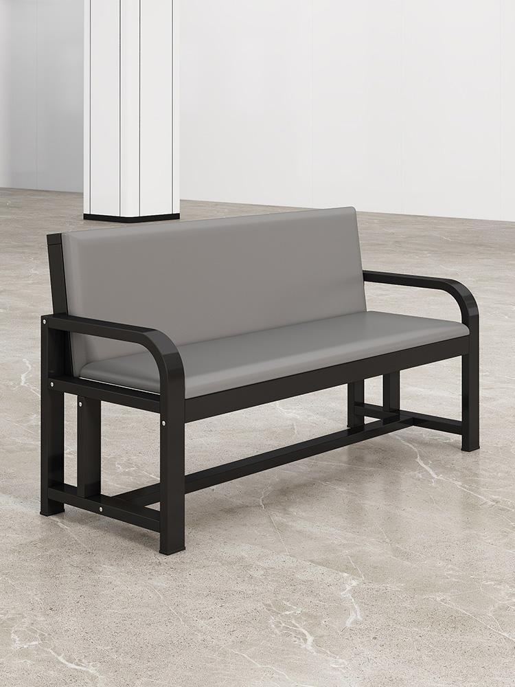 main_921185995004_0 등받이가 있는 부드러운 패딩 벤치 가죽 의자 이발소 휴식 대기 의자 주입 의자 신발 벤치 의자 레저 롱 벤치 - 이미지 1