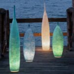 야외용 발광 꽃병 램프 플로어 램프 디자이너 정원 램프 잔디 ​​캠핑 분위기 램프 캠핑 램프 방수 인터넷 유명인