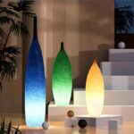 야외용 발광 꽃병 램프 플로어 램프 디자이너 정원 램프 잔디 ​​캠핑 분위기 램프 캠핑 램프 방수 인터넷 유명인 - 이미지 2