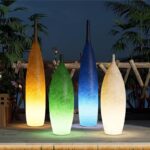 야외용 발광 꽃병 램프 플로어 램프 디자이너 정원 램프 잔디 ​​캠핑 분위기 램프 캠핑 램프 방수 인터넷 유명인 - 이미지 4