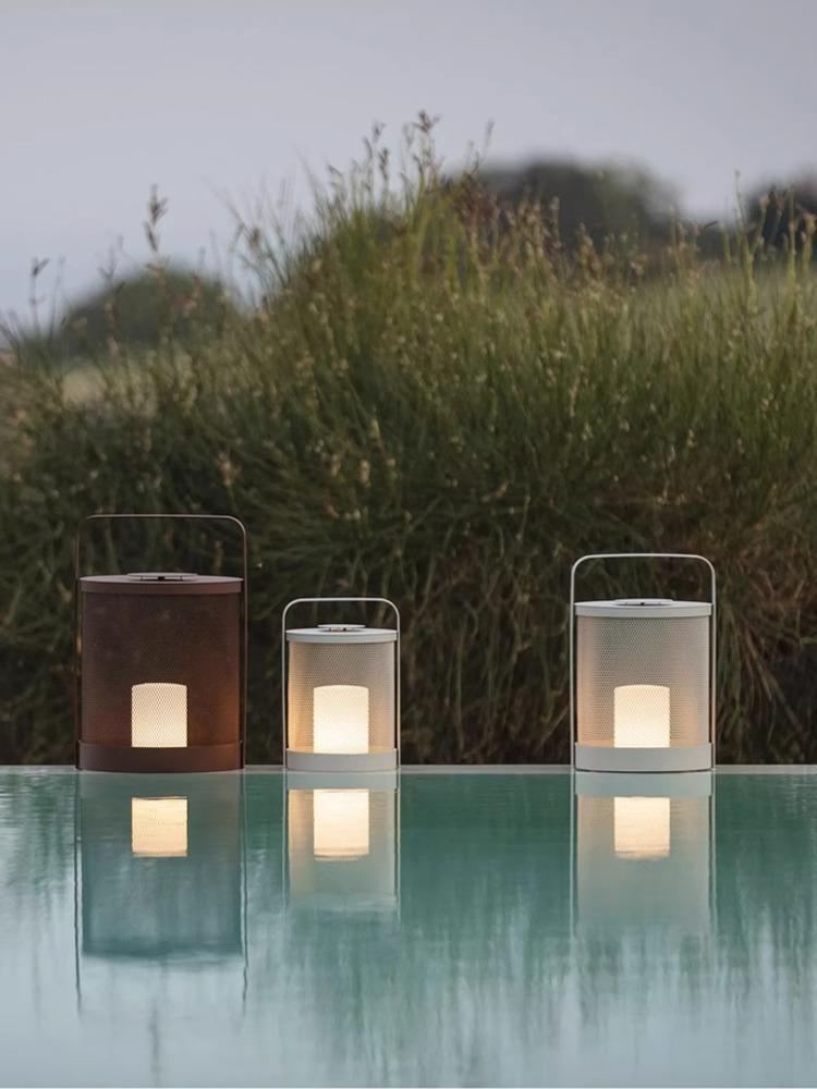 main_921717492208_0 야외 정원 조명, 방수 플로어 램프, 발코니 분위기 조명, 야외 테라스 샹들리에, 일본식 캠핑 휴대용 램프 - 이미지 1