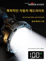 Walson 헤드램프 충전식 강력한 조명 초고휘도 유도 야외 분할 헤드 장착 조명 광산 램프 야간 낚시 초장수명
