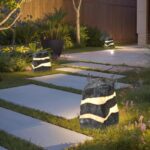 LED 발광 시뮬레이션 스톤 램프 야외 야경 유리섬유 조경 램프 방수 공원 빌라 안뜰 잔디 램프