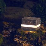 LED 발광 시뮬레이션 스톤 램프 야외 야경 유리섬유 조경 램프 방수 공원 빌라 안뜰 잔디 램프 - 이미지 3