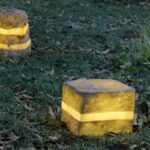 LED 발광 시뮬레이션 스톤 램프 야외 야경 유리섬유 조경 램프 방수 공원 빌라 안뜰 잔디 램프 - 이미지 4