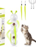 고양이 흡입 컵 장난감, 고양이 용품, 셀프 엔터테인먼트 도구, 전기 지능형 센서 애벌레 반려동물 장난감 - 이미지 2