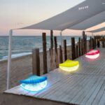 야외 다이내믹 쉘 조명, 공원 경관 명소, 다이내믹 개폐 진주 조명, 방수 정원 조명, 모의 가리비 잔디 조명 - 이미지 2