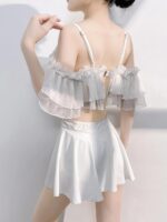 슈가 페어리 2025 신상 원피스 수영복, 고급 스커트 스타일, 보수적인 배 커버 및 슬리밍 홀리데이 스타일 - 이미지 5