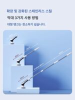 오래된 어부 물고기 탱크 전기 청소 브러시 ​​특수 물고기 탱크 브러시 사각 없음 긴 손잡이 유리 내부 벽 청소 유물을 닦아냅니다 - 이미지 5