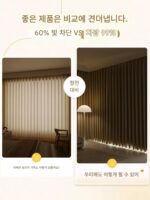 침실용 차양 및 단열 블랙아웃 셰닐 커튼, 방음 및 불투명, 후크 스타일, 2025년 신형, 두꺼운 선 셰이드. - 이미지 4