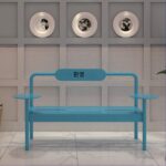 인스 한국 야외 벤치 공원 벤치 밀크티 커피숍 헬스장 휴식 벤치 쇼핑몰 철제 의자 - 이미지 2