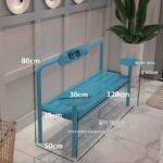 인스 한국 야외 벤치 공원 벤치 밀크티 커피숍 헬스장 휴식 벤치 쇼핑몰 철제 의자 - 이미지 3