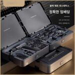 독일산 고품질 도구 상자 가정용 다기능 모바일 핸드 드릴 하드웨어 도구 세트 고급 선물 상자 휴대용 - 이미지 2