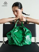 LOSEA Luxi 슈퍼 소프트 캐주얼 토트백 여성 2025 신상품 그린 대용량 메신저백 패션백