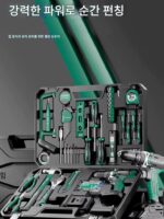 일본 수입 하드웨어 도구 세트 가정용 도구 상자 수리 다기능 가정용 전기 목공 전기 드릴 - 이미지 5