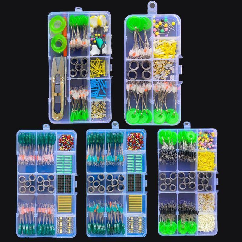 main_951444466039_0 실리콘 스페이스 빈 세트 완전 조합 8자형 링 리드 플로트 시트 낚싯줄 세트 액세서리 완벽한 낚시 장비 공급 - 이미지 1