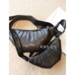 저우언니 | 핫세일! 부드럽고 끈적임 없는 오리지널 소가죽/양가죽 크로스백 크루아상 만두백 - 이미지 2