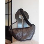 저우언니 | 핫세일! 부드럽고 끈적임 없는 오리지널 소가죽/양가죽 크로스백 크루아상 만두백 - 이미지 3