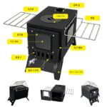 야외용 스테인리스 스틸 나무 난로 무연 데스크탑 난로 캠핑 텐트 난방 난로 화덕 피크닉 나무 난로 - 이미지 3