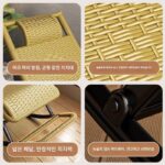 독일 HOME 라탄 안락의자 라탄 의자 리클라이너 노인용 로킹체어 등받이 여름집 ​​행복 발코니 낮잠 - 이미지 4