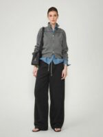 레트로 테니스코어 테니스 스타일 럭셔리 브랜드 원사 양면 니트 트림 스포츠 재킷 코트 여성 신상품 - 이미지 3