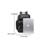 탄도 나일론 알파3 시리즈 남성용 백팩 비즈니스 여행 컴퓨터 가방 레저 여행 학생 백팩 - 이미지 5