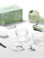 독일 수입 다기능 야채 절단 도구 주방 전기 야채 커터 양파와 마늘 슬라이스 마늘 슬라이서 요리 기계 - 이미지 4