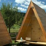 경치 좋은 캠핑장 간이 목조주택 인터넷 유명인 삼각형 홈스테이 이동식 숲 나무집 맞춤 조립식 안뜰 소형 직접 판매 - 이미지 2