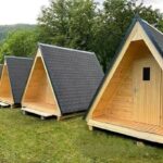 경치 좋은 캠핑장 간이 목조주택 인터넷 유명인 삼각형 홈스테이 이동식 숲 나무집 맞춤 조립식 안뜰 소형 직접 판매 - 이미지 3