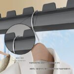 옷 건조대 고정형 옷 건조대 2중 발코니 옷걸이 상단 장착형 걸이 측면 장착형 상하 합금 가정용 측면 벽 - 이미지 3