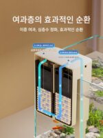 수조필터 무수벽걸이형 폭포수형 순환형 3 in 1 소형분할형 필터 - 이미지 3