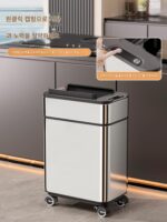 쓰레기통 가정용 2025 신형 주방 대형 자동 포장 스테인리스 스틸 지능형 유도 이동식 대용량 - 이미지 5