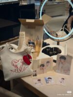 CPB 스킨키 칠석절 한정판 2025 발렌타인데이 한정판 크리스마스 한정판 트위드 쇼핑백 백팩 - 이미지 5