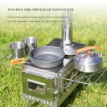나무 난로 캠핑 피크닉 난방 스토브 야외 피크닉 휴대용 나무 난로 겨울 텐트 난방 스토브 - 이미지 3