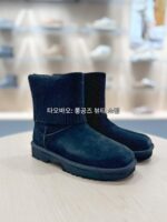 UGG 가을 신상품 여성 캐주얼 스퀘어 헤드 리브 니트 숏 튜브 첼시 부츠 편안하고 따뜻함 1171573 - 이미지 5
