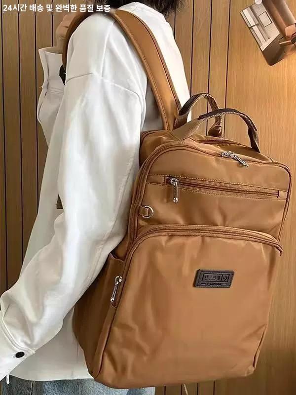 16인치 14인치 출퇴근용 백팩, 대용량 방수 옥스포드 천 여성용 노트북 백팩