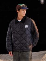 SuaMoment 90% 플리스 다이아몬드 퀼팅 경량 다운 재킷(남성 및 여성용), 가을과 겨울을 위한 따뜻하고 편안한 캐주얼 칼라 아우터웨어 - 이미지 3