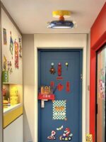 다채로운 바우하우스 통로 조명 복도 조명 멤피스 입구 조명 프랑스 크림 스타일 발코니 조명 천장 조명