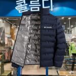 컬럼비아 25 경량 스탠드 칼라 다운 재킷, 새로운 가을/겨울 그래핀 웜 화이트 덕 다운 스탠드 칼라 탑/아우터